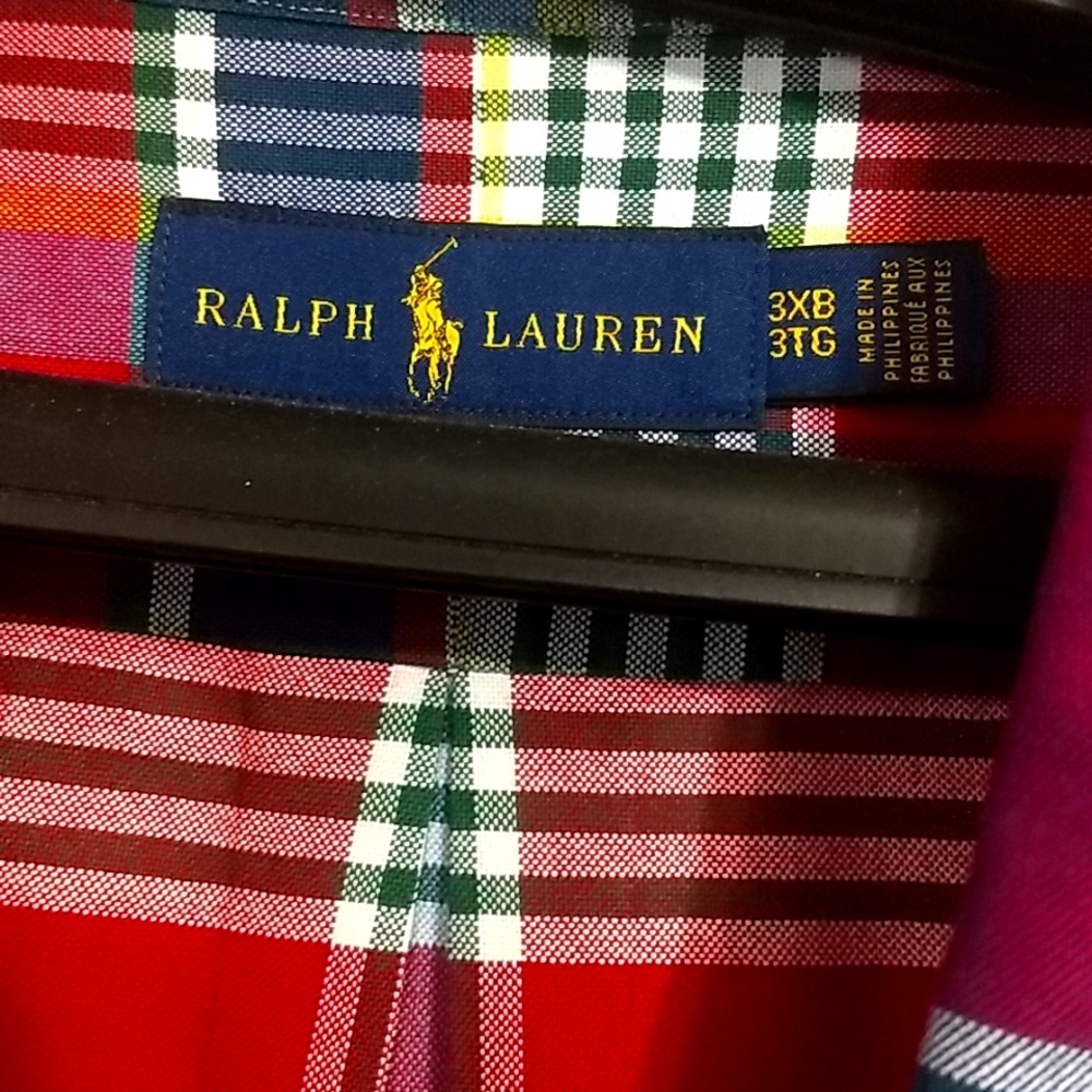 Ralph Lauren 3xb multi color long sleeve
